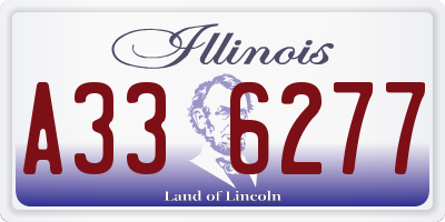 IL license plate A336277
