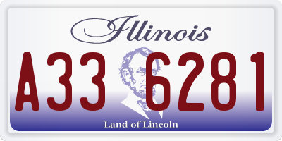 IL license plate A336281