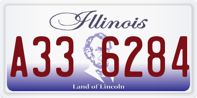 IL license plate A336284