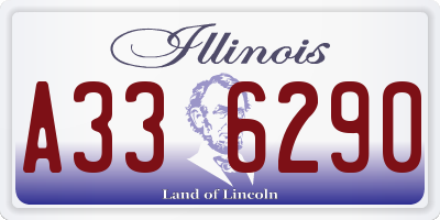 IL license plate A336290