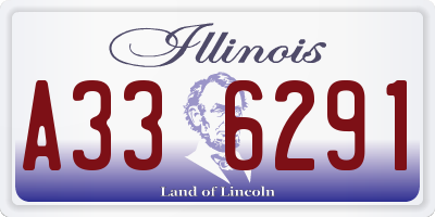 IL license plate A336291