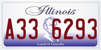 IL license plate A336293