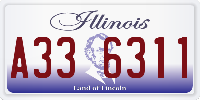IL license plate A336311