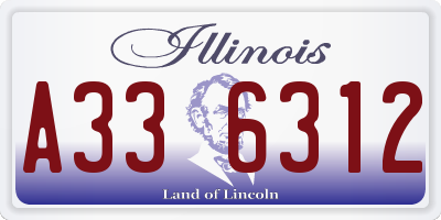 IL license plate A336312