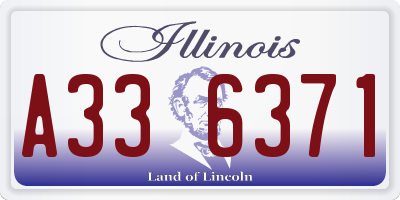 IL license plate A336371