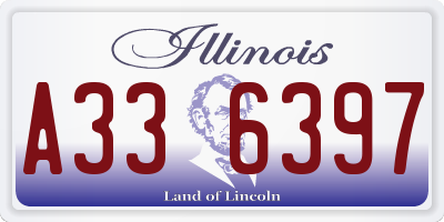 IL license plate A336397