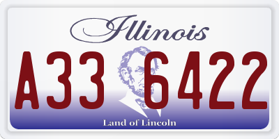 IL license plate A336422