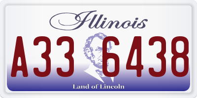 IL license plate A336438