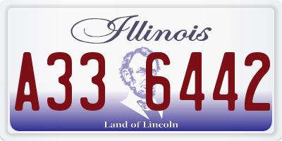 IL license plate A336442