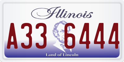 IL license plate A336444