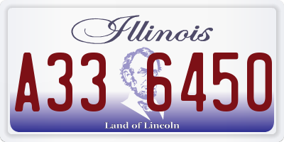 IL license plate A336450