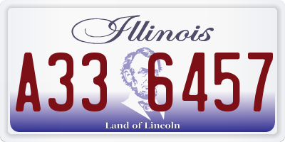 IL license plate A336457