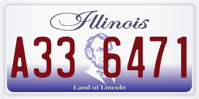 IL license plate A336471