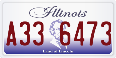 IL license plate A336473