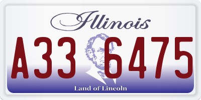IL license plate A336475