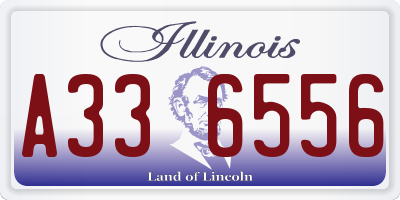 IL license plate A336556