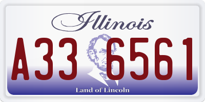 IL license plate A336561