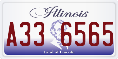 IL license plate A336565