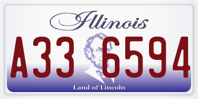 IL license plate A336594