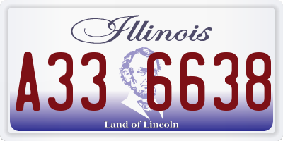 IL license plate A336638