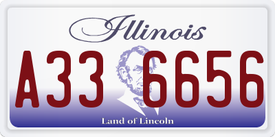 IL license plate A336656