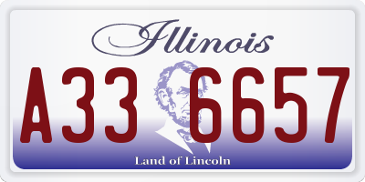 IL license plate A336657