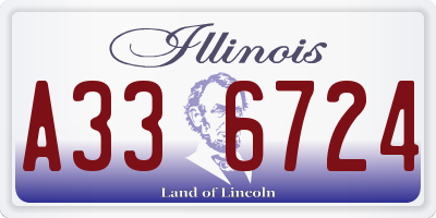 IL license plate A336724