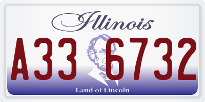 IL license plate A336732