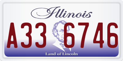 IL license plate A336746
