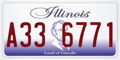 IL license plate A336771