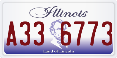 IL license plate A336773