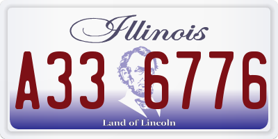 IL license plate A336776