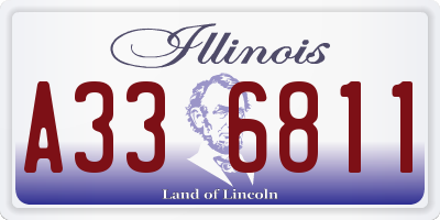 IL license plate A336811