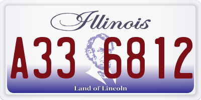 IL license plate A336812