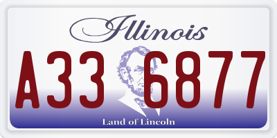 IL license plate A336877