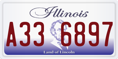 IL license plate A336897