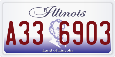 IL license plate A336903