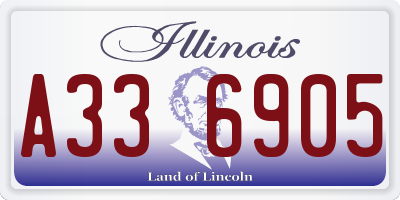 IL license plate A336905