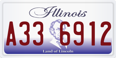 IL license plate A336912