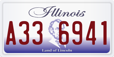 IL license plate A336941