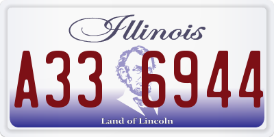 IL license plate A336944