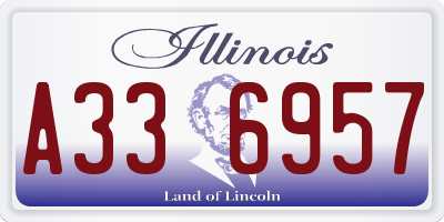 IL license plate A336957