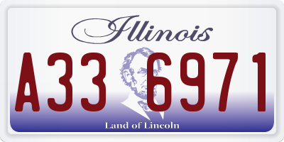 IL license plate A336971