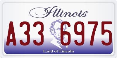 IL license plate A336975
