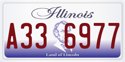 IL license plate A336977