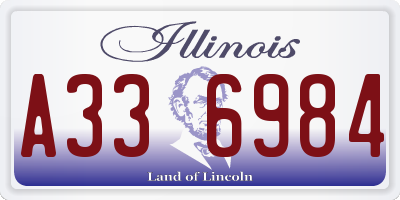 IL license plate A336984