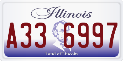 IL license plate A336997