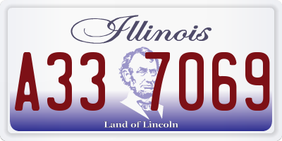 IL license plate A337069