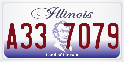 IL license plate A337079