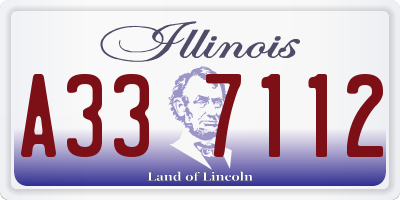 IL license plate A337112